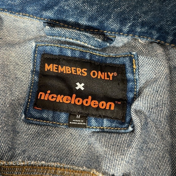 MEMBERS ONLY SpongeBob SquarePants button up denim jacket BNWOT - Picture 11 of 11